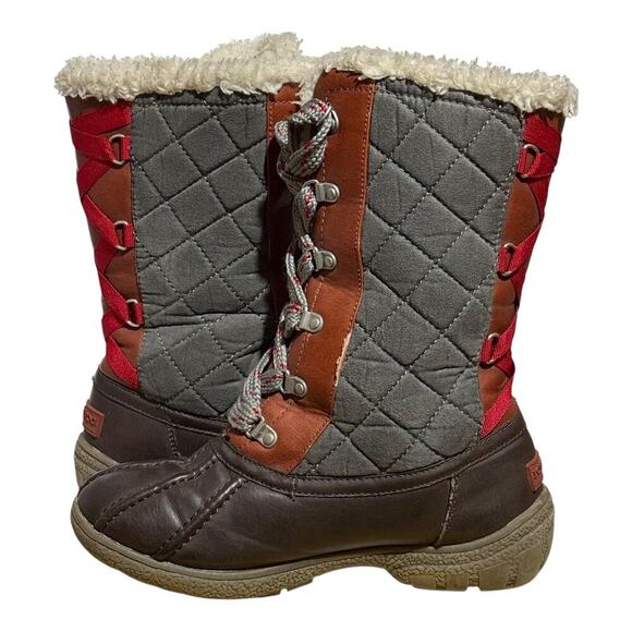London Fog Ludlow LLF 043 Quilted Winter Snow Boots Women's Size 7 - Picture 5 of 7